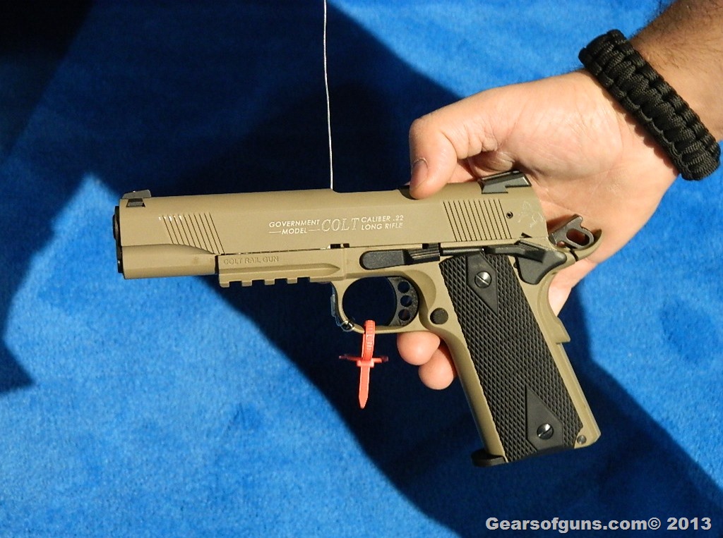 Walther Arms Colt Government 1911 A1 Rail Gun .22lr Review Gears of Guns