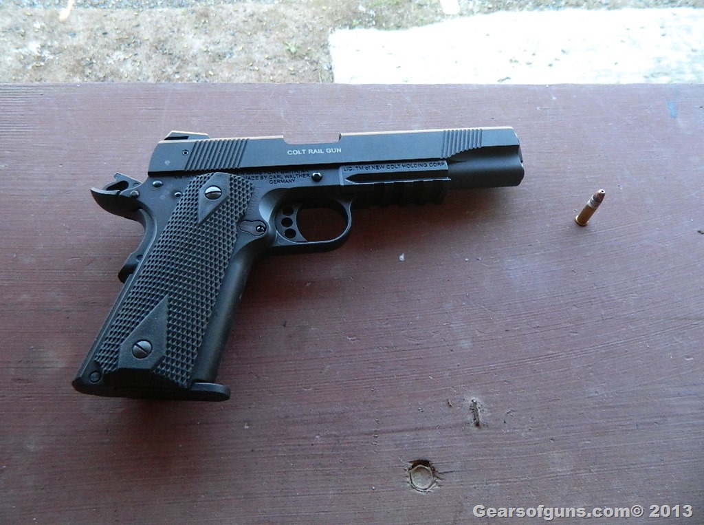 Walther Arms Colt Government 1911 A1 Rail Gun 22lr Review Gears Of Guns 6794